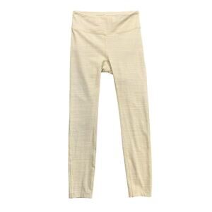 Outdoor Voice Leggings Womens XS Extra Small Yellow Grey Pull On High Waist Pant